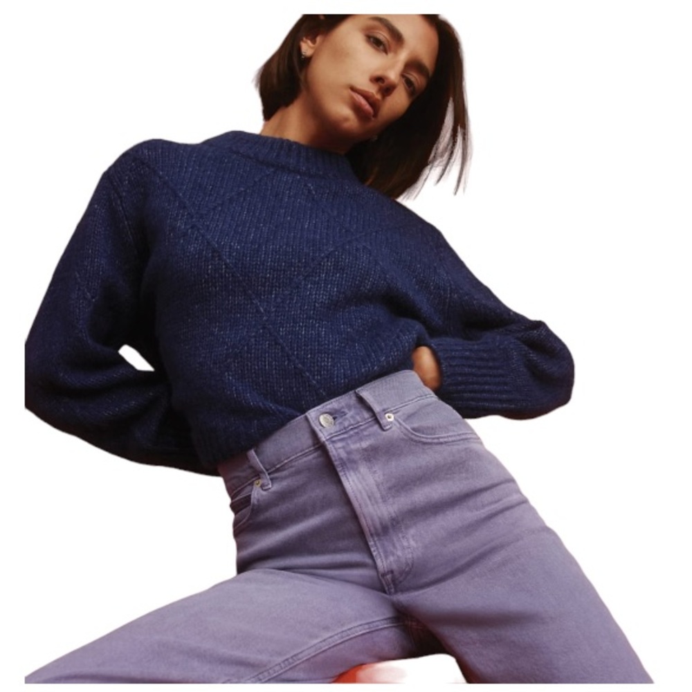 Everlane The Way-High jean in Achroma daybreak (purple tint) NWT size 27 Tall - Picture 14 of 14